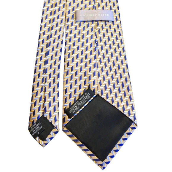 Geoffrey Beene Block Silk Tie - Picture 4 of 4